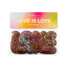 mage of Love is Love Chocolate Bars, available in solid 34% milk chocolate and 54% dark chocolate.