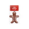 Milk Chocolate gingerbread figure packed