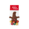 Chocolate santa figure packed